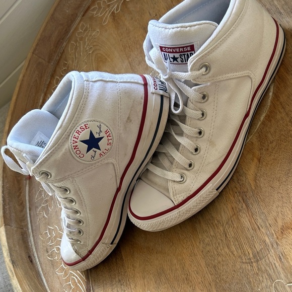 Converse All Star White High-Tops size 10 - Picture 4 of 7